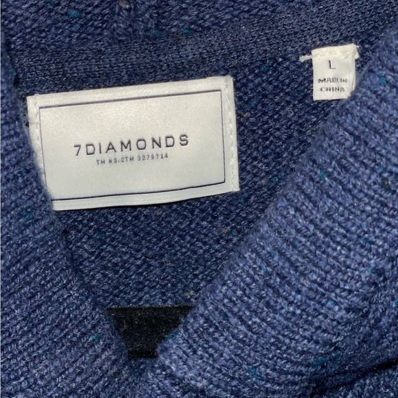 7Diamonds Shasta hooded Henley pullover sweater. Men’s large. - Picture 3 of 4